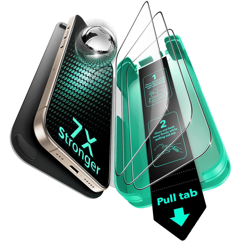 iPhone 16 Pro Armorite Screen Protector - 3 Pack - 3 Pack