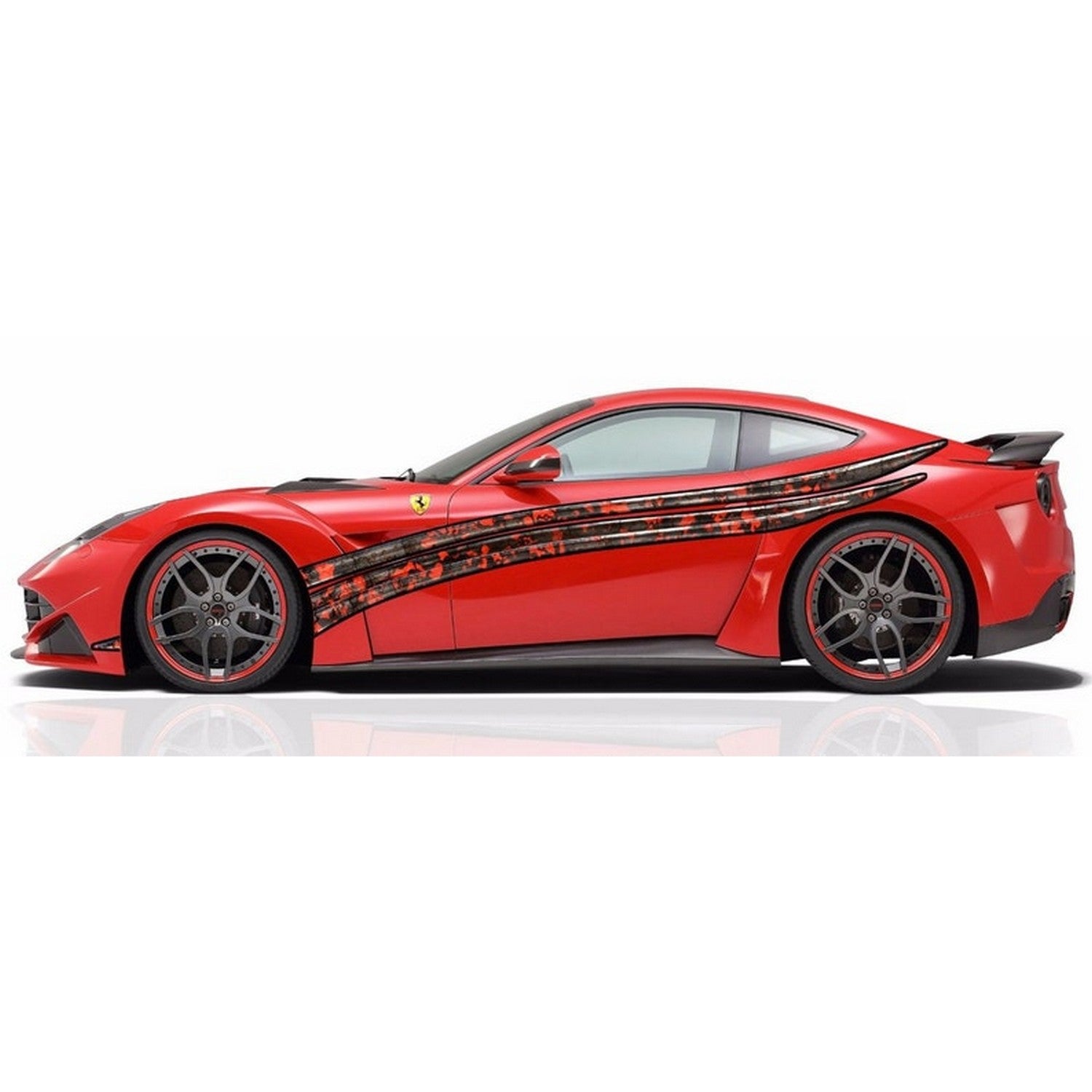 Side Stripes Full Color Car Vinyl Design - 22x135