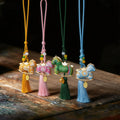 Prosperity & Swift Fortune – Embroidered Zodiac Horse Car Charm - Green