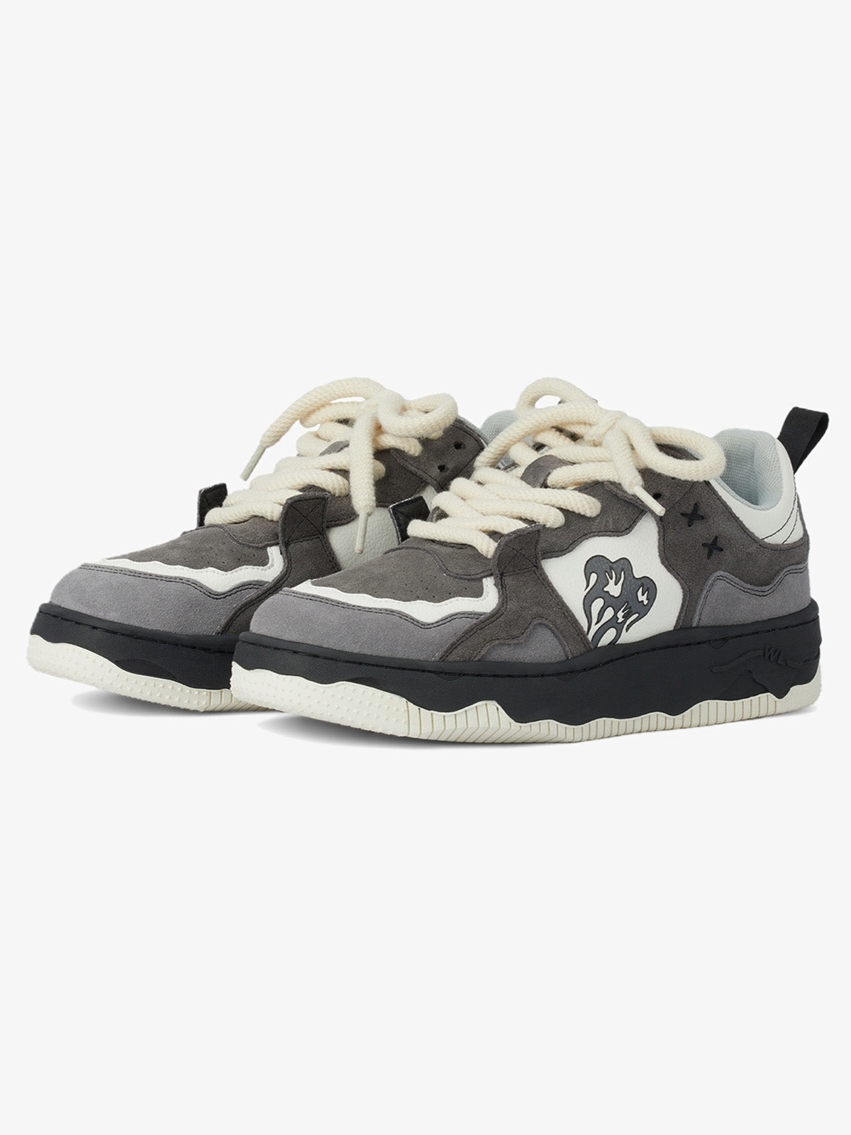 Monochrome Shadowwave Heavy-Duty Street Sneakers-1507 - Grey / 39