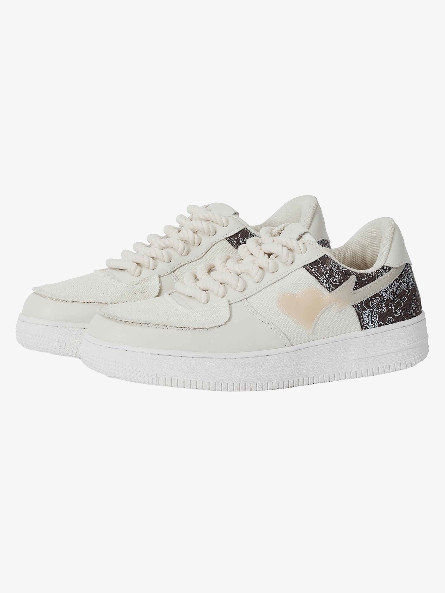 Thesupermade Retro High Street Men's Low Top Skate Shoes-1471 - White / 42