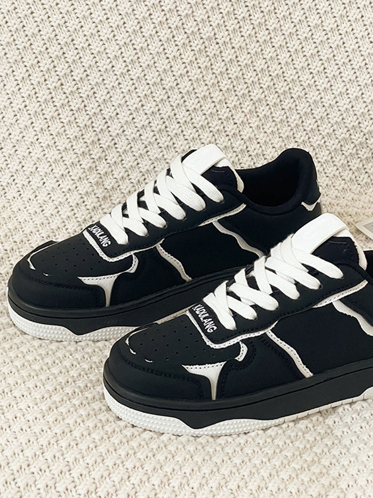 Thesupermade High Street Black And White Board Casual Shoes -1554 - Black / 42
