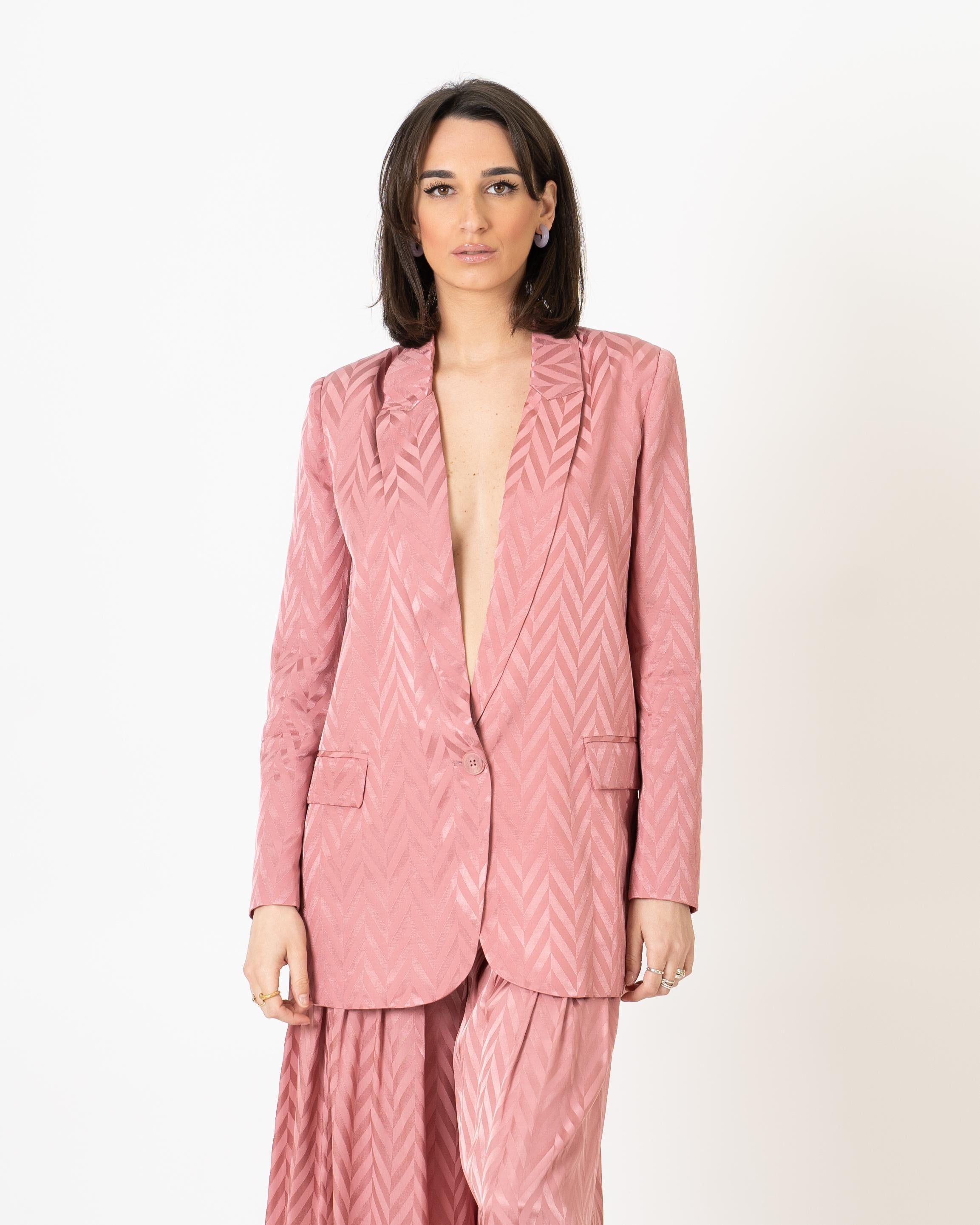 Blazer Rosa Microfantasia - 40