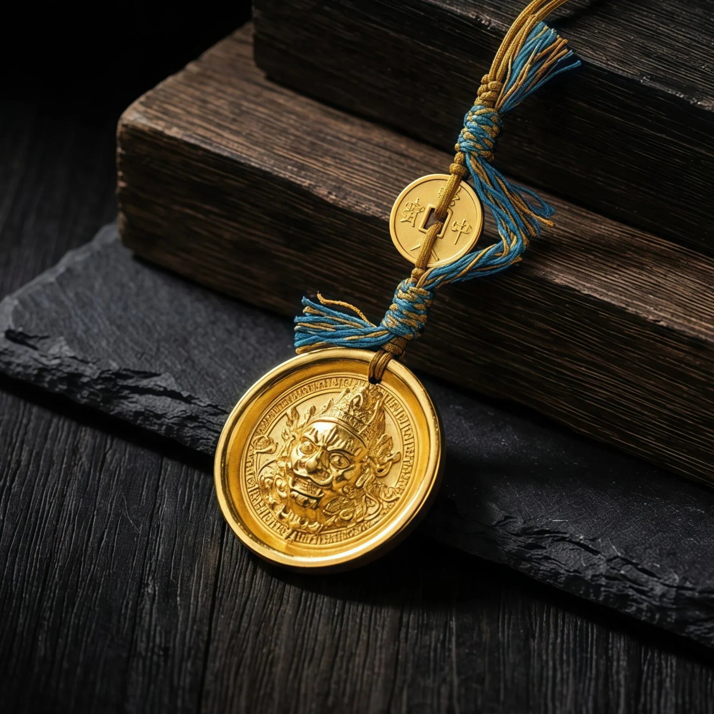 Abundance & Merit – Jambhala Yellow Wealth God Talisman Strap