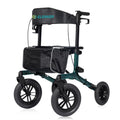 KLD-9212 All Terrain Dual-Brake Rollator Walker 12" Wheels - Green