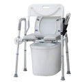 HFK-3367KD-3 4-in-1 Height-Adjustable Raised Toilet Seat with Soft Padded Seat