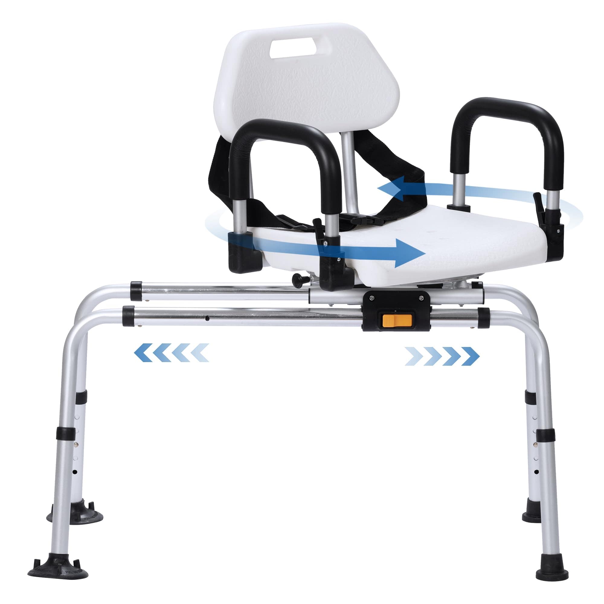 HFK-3146 Sliding Shower Chair with 360° Swivel Seat