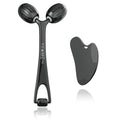 Yeamon Gua Sha Facial Tools and Face Roller Set, Facial Massage Tool for Women’s Skincare Routine,Cooling Stainless Steel Face Sculpting Eyes