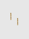 Tronco bar earrings - Gold Vermeil / Pair