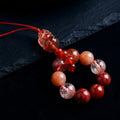 Vitality & Passion – Fire Element Red Crystal Pi Xiu Talisman Strap