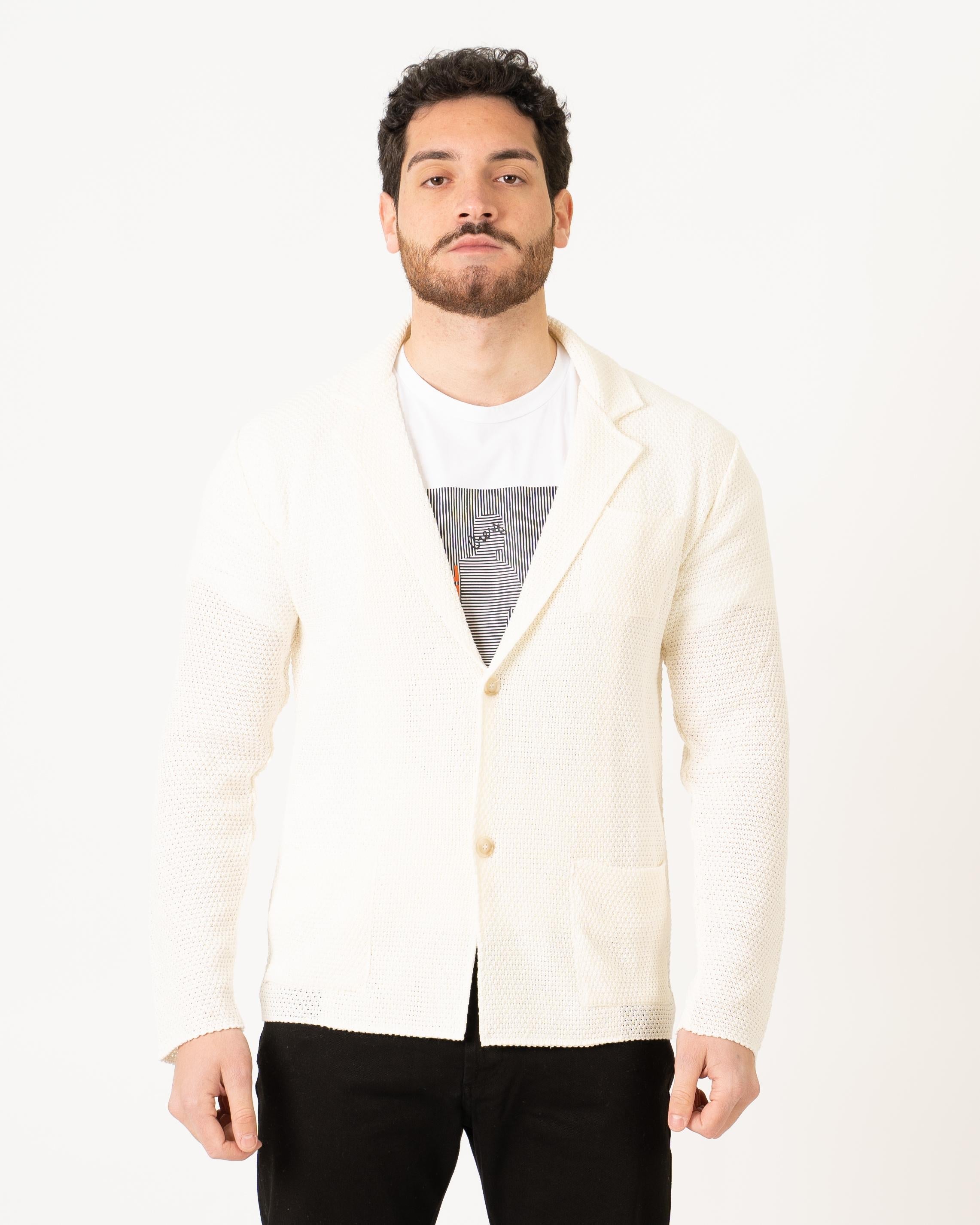 Giacca Maglia Panna - 52