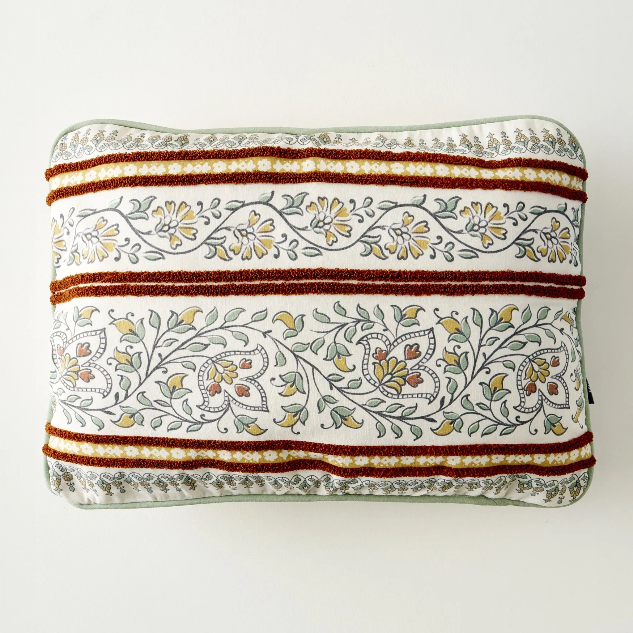 Indian Breeze Embroidered Cushion Cover