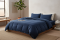 Indigo Organic Cotton Jersey Bedding Set - 100% GOTS Certified - Indigo Blue / Single