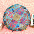 Patchwork Yogakissen Lali Mittel - Türkis