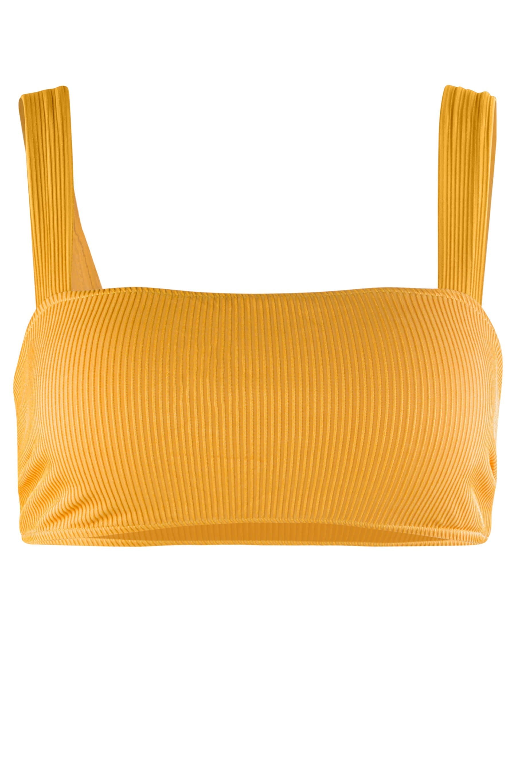 Julia Bikini Top Ribbed Gold - Large
