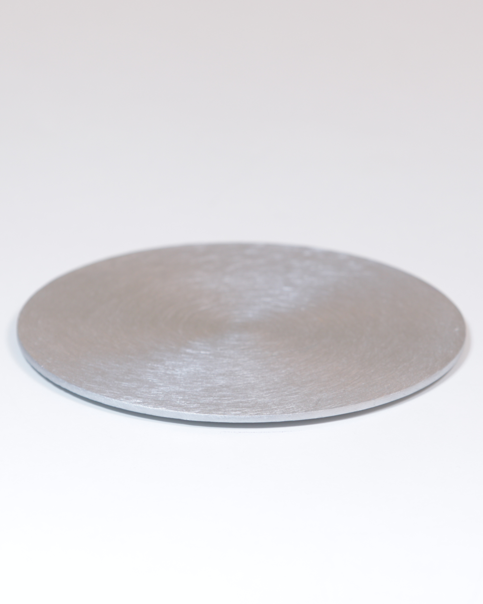Kerzenteller · Aluminium  · silber - groß