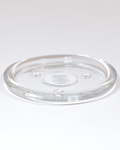 Kerzenteller · Glas glatt · klar - groß