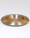 Kerzenteller · Messing mattgold