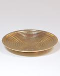 Kerzenteller · Messing Spiral mattgold - klein