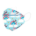 Kids KF94 Face Masks - Blue Rainbow Panda / 30 Masks