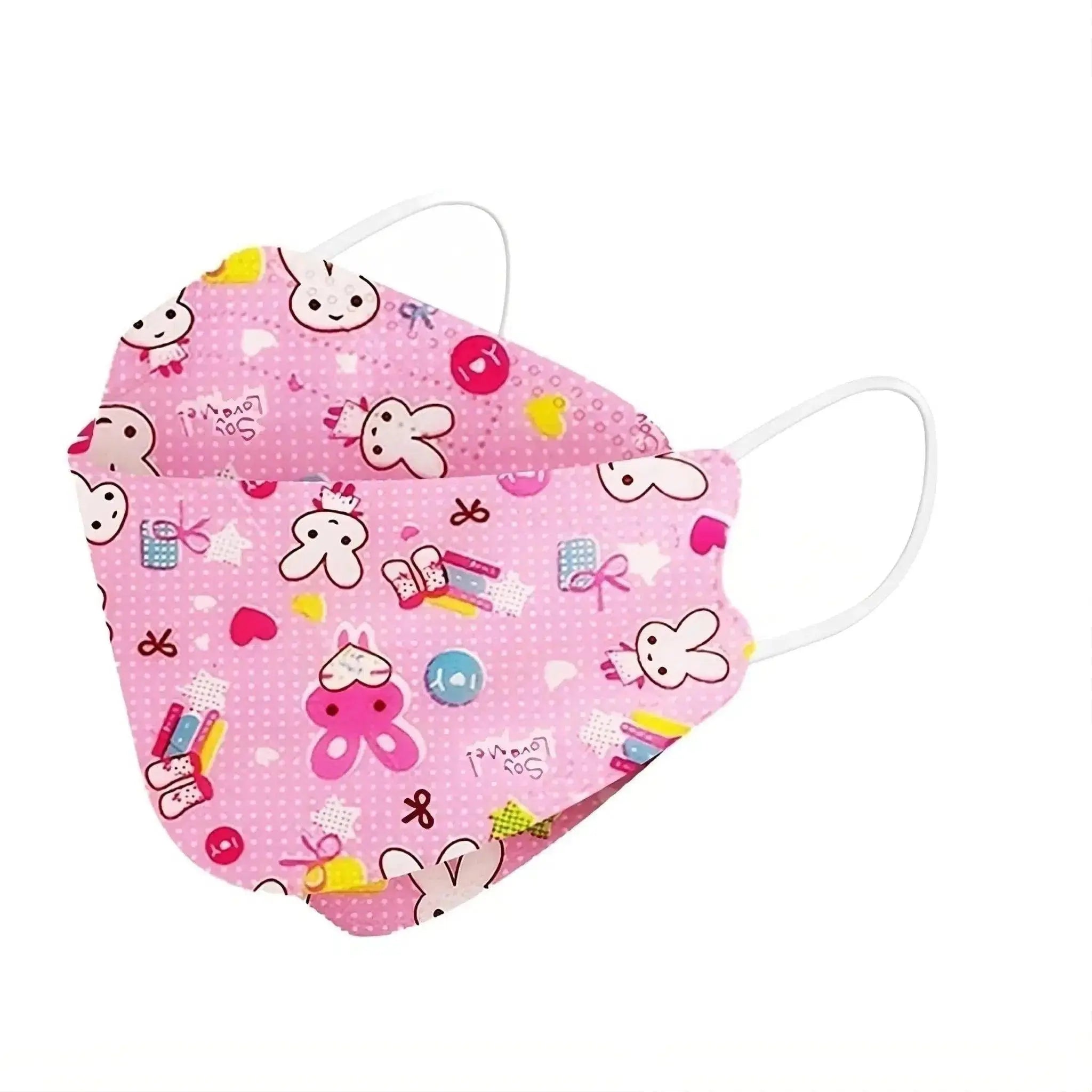 Kids KF94 Face Masks - Pink Rabbit / 10 Masks