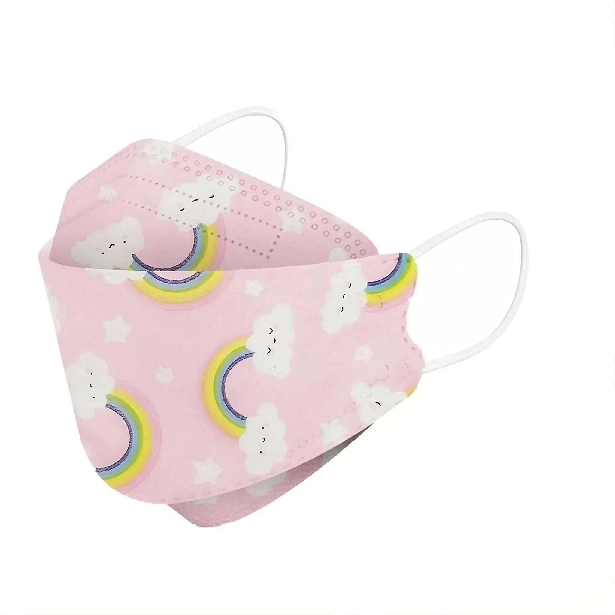 Kids KF94 Face Masks - Pink Rainbow / 10 Masks