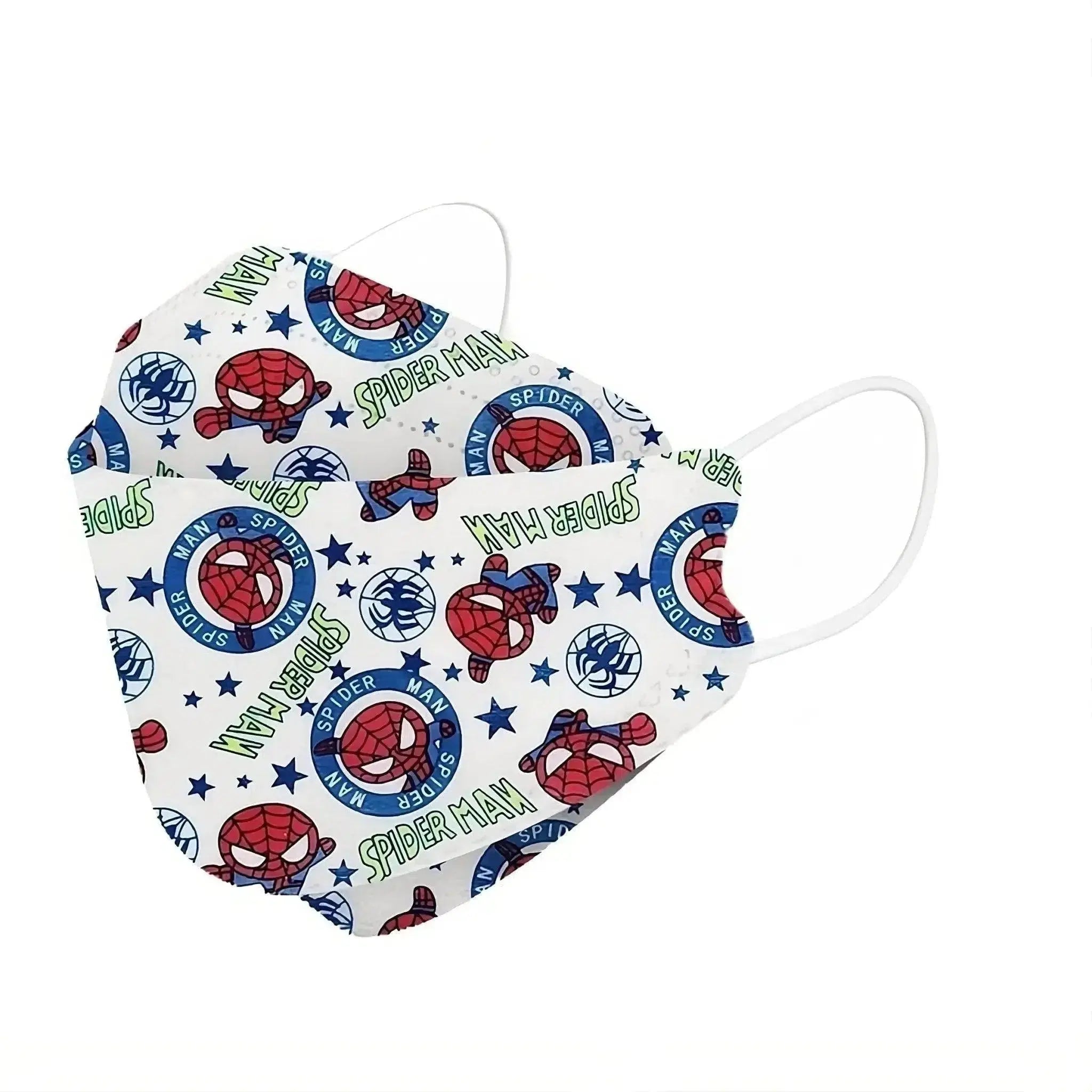 Kids KF94 Face Masks - White Spider-Man / 10 Masks