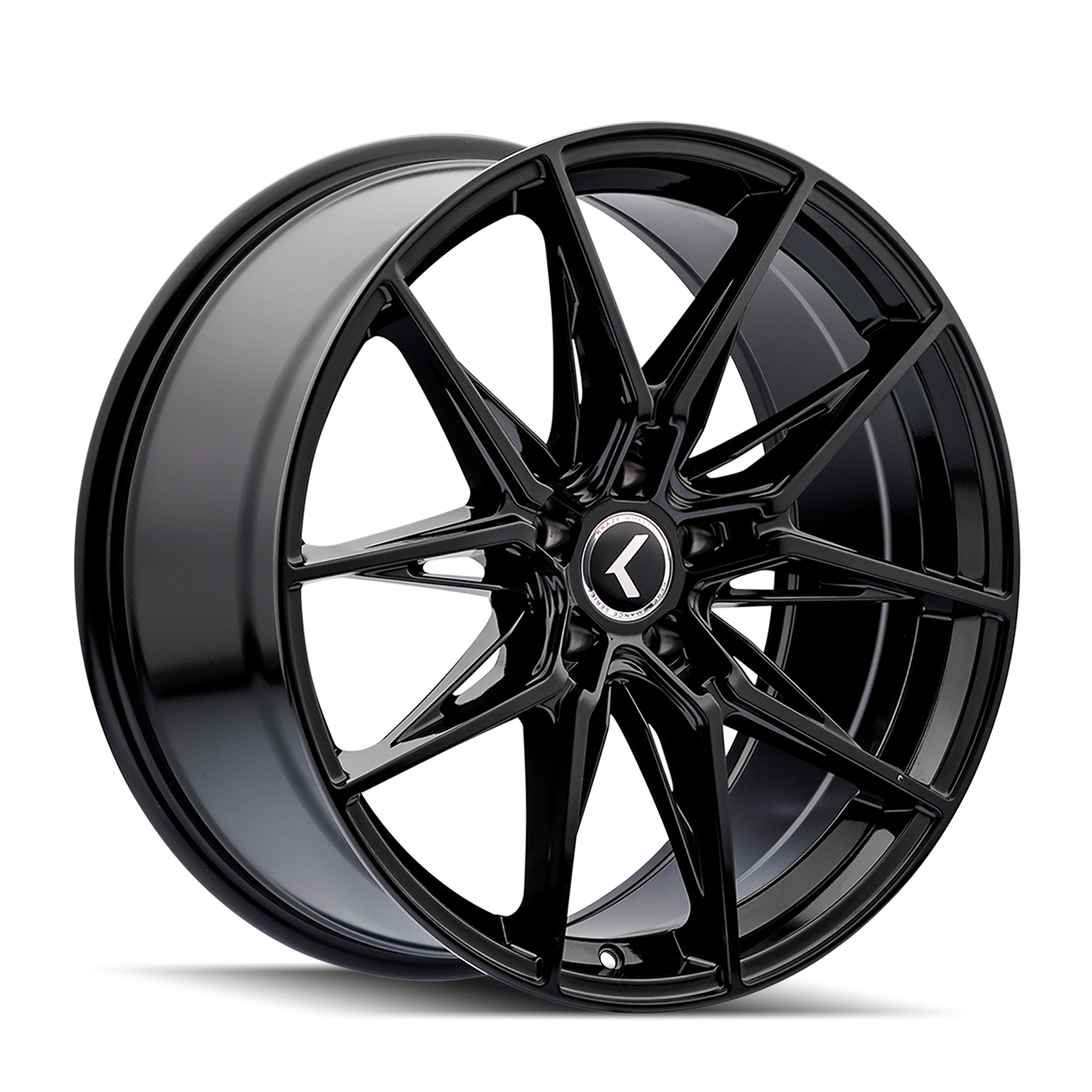 Kraze EVOLVE GLOSS BLACK Wheels - 19X8.5 30mm Offset 5X112 BP