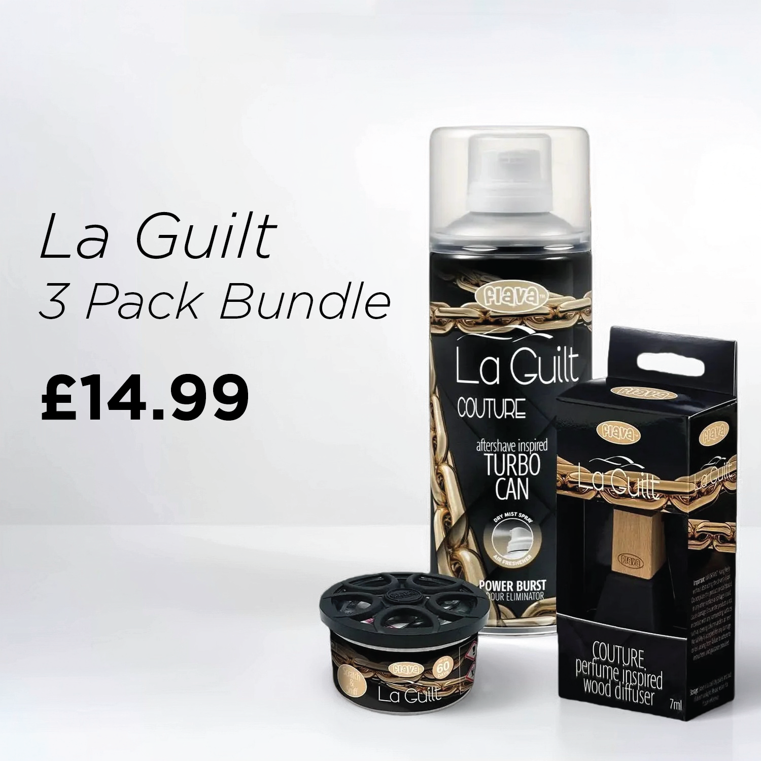 La Guilt 3 Pack Car Air Freshener Bundle