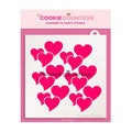 Layered Hearts Stencil