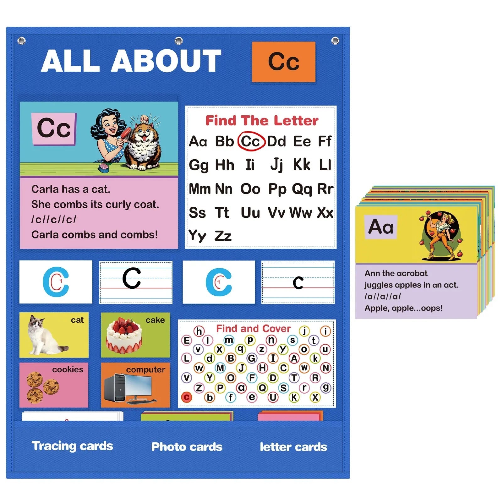 ABC Pocket Chart for Toddlers and Preschoolers