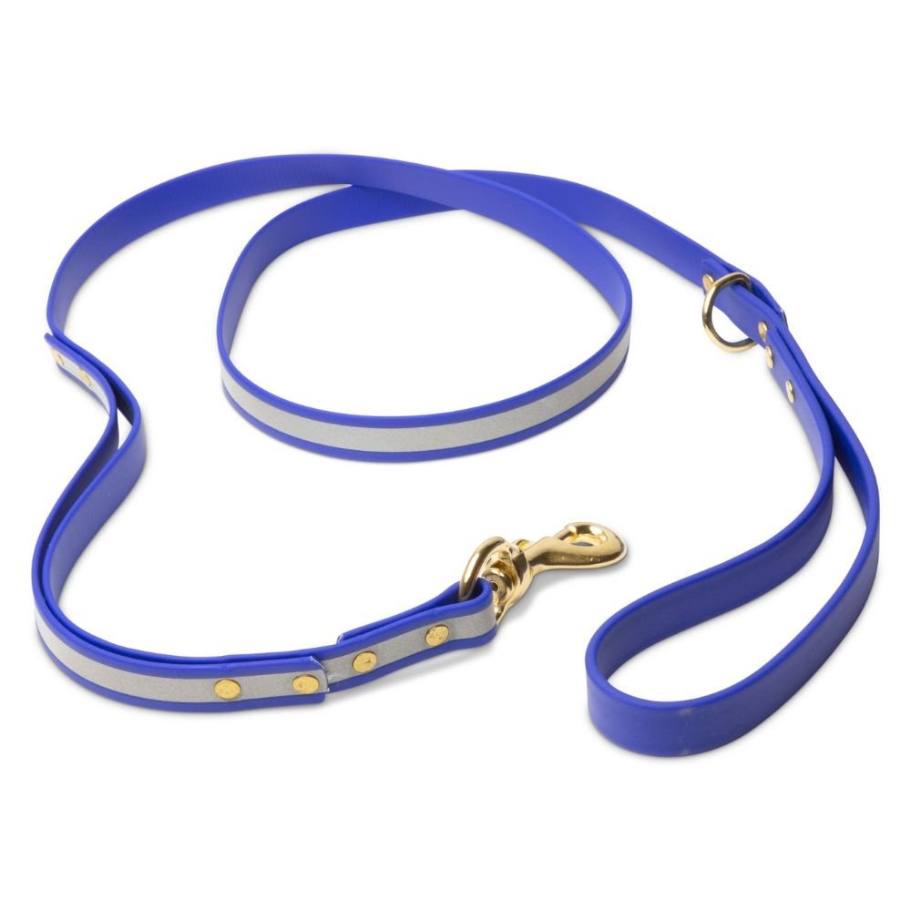 Biothane Dog Leashes (Blue - Reflective) - 5.75 ft