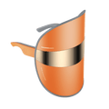 TOUCHBeauty GLAM LED Light Therapy Mask | Clear, Brighten & Rejuvenate Skin - Orange