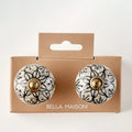 Leila Ceramic Floral Cabinet Knobs