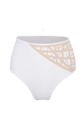 Lillian Full Coverage Bikini Bottom White - Large