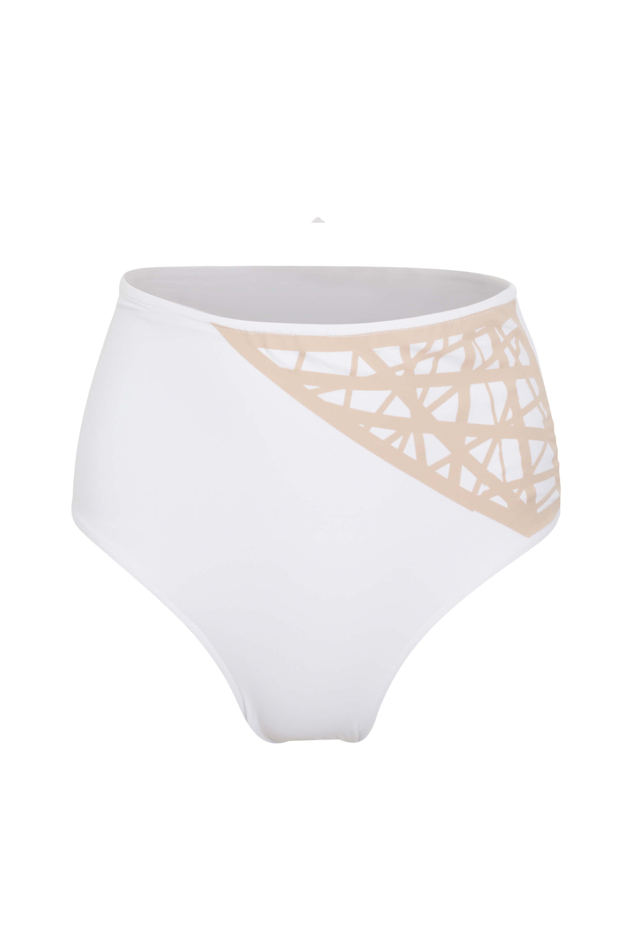 Lillian Full Coverage Bikini Bottom White - Small