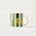 Line Striped Porcelain Mug