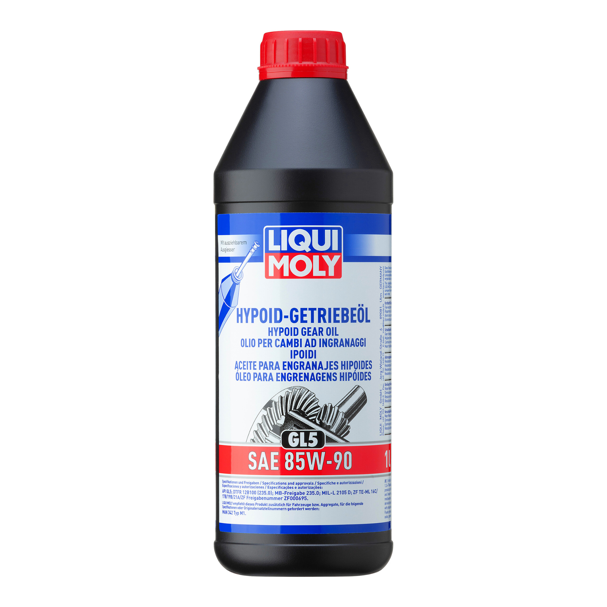 Liqui Moly 1035 Mineral Based Hypoid Gear Oil 85W-90 API GL5 - (1 Litre)