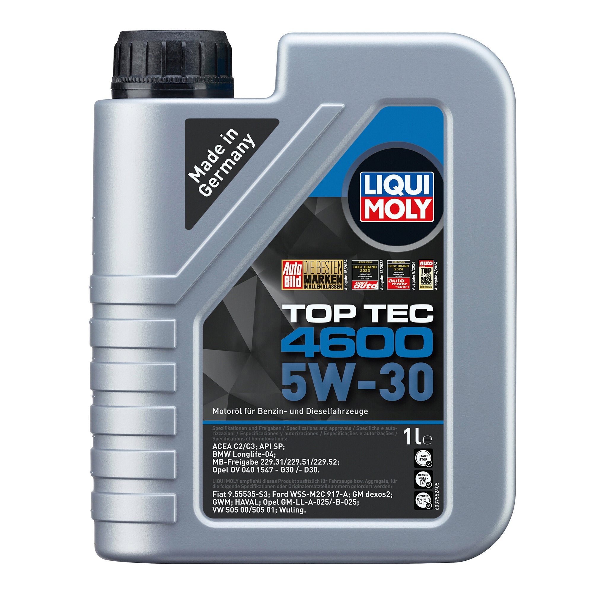 Liqui Moly 2315 Top Tec 4600 5W-30 Engine Oil ACEA C2/C3 - (1 Litre)