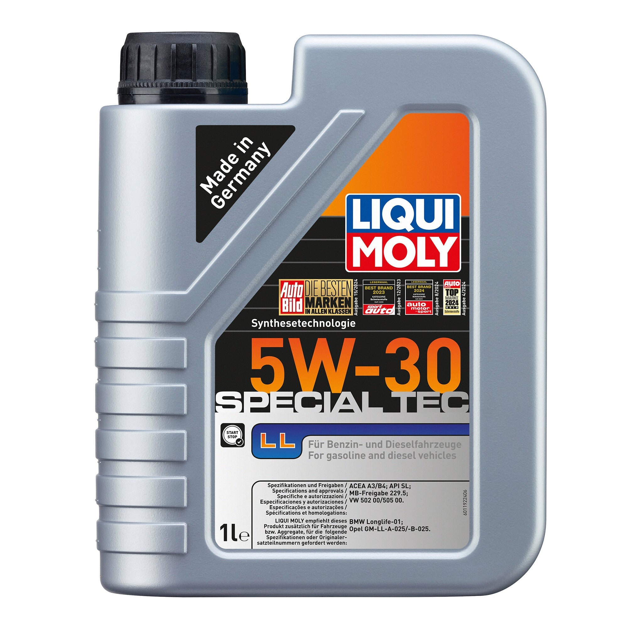 Liqui Moly 2447 Special Tec LL 5W-30 Engine Oil for Vauxhall/Opel - (1 Litre)