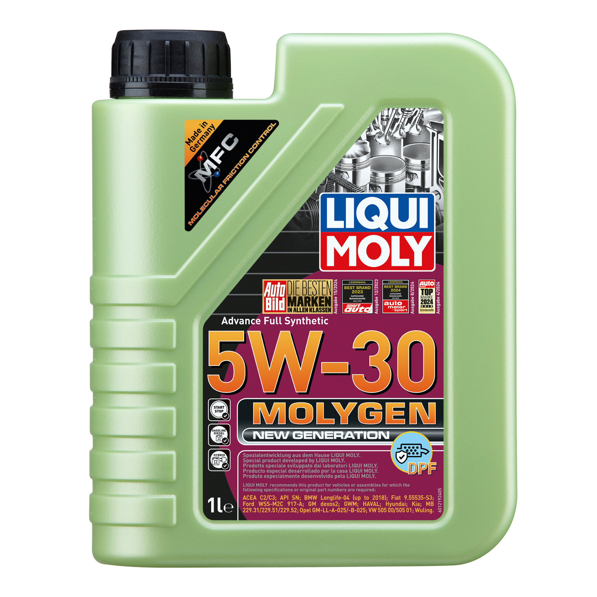 Liqui Moly 21224 Molygen New Generation 5W-30 DPF Engine Oil - (1 Litre)