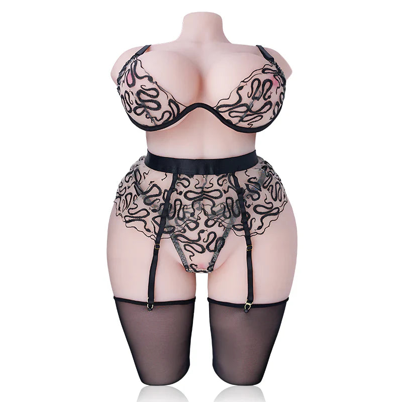 Tantaly Lola: 29.5kg Voluminöser Sexpuppen-Torso mit 32E-Körbchengröße - Hell