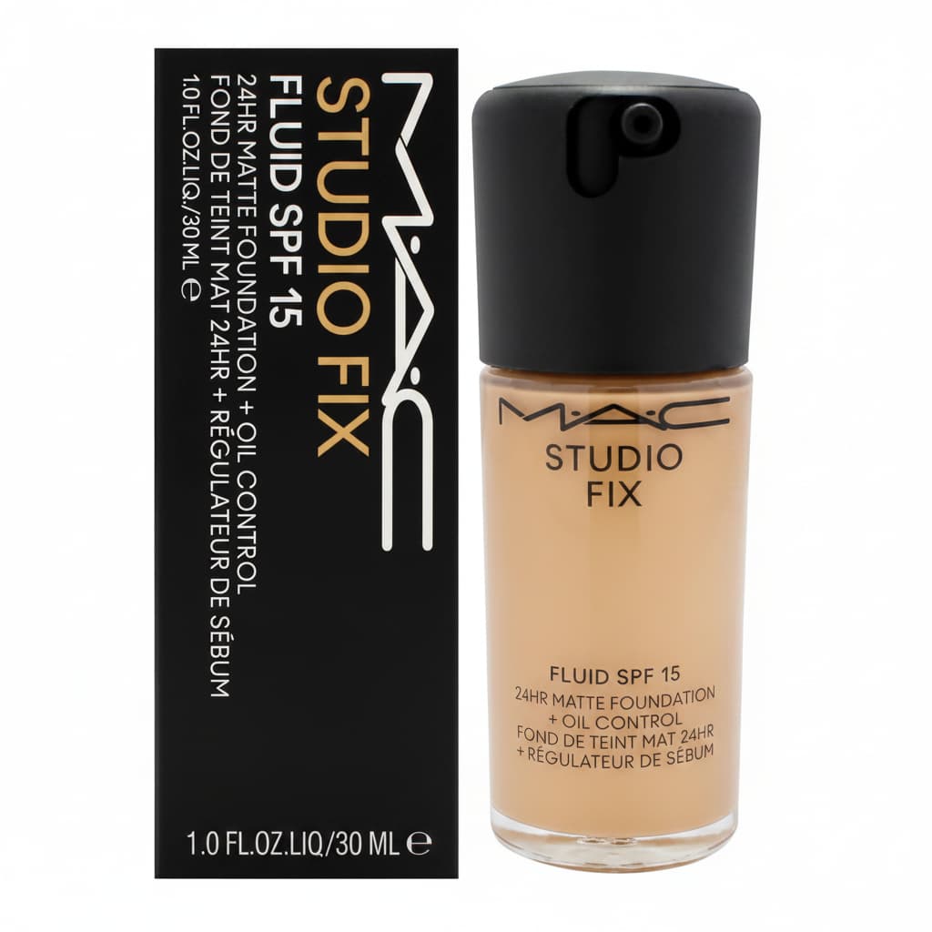 MAC Studio Fix Fluid SPF 15 Foundation NC40 | 1 oz | Medium-Full Coverage
