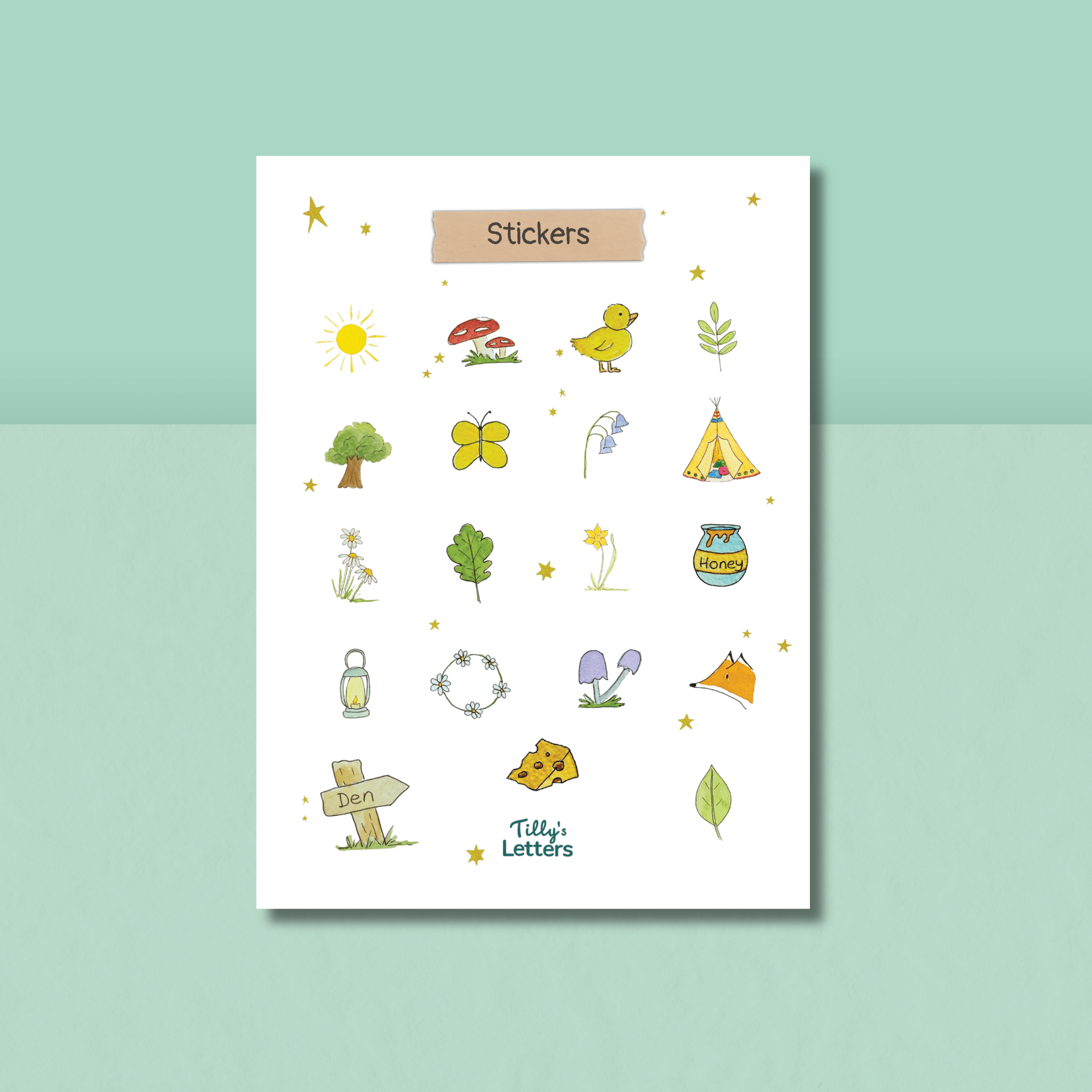 May - Den Building Sticker Sheet