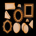 Decorate Me Ornate MDF Frames and Plaques - 15 Elements