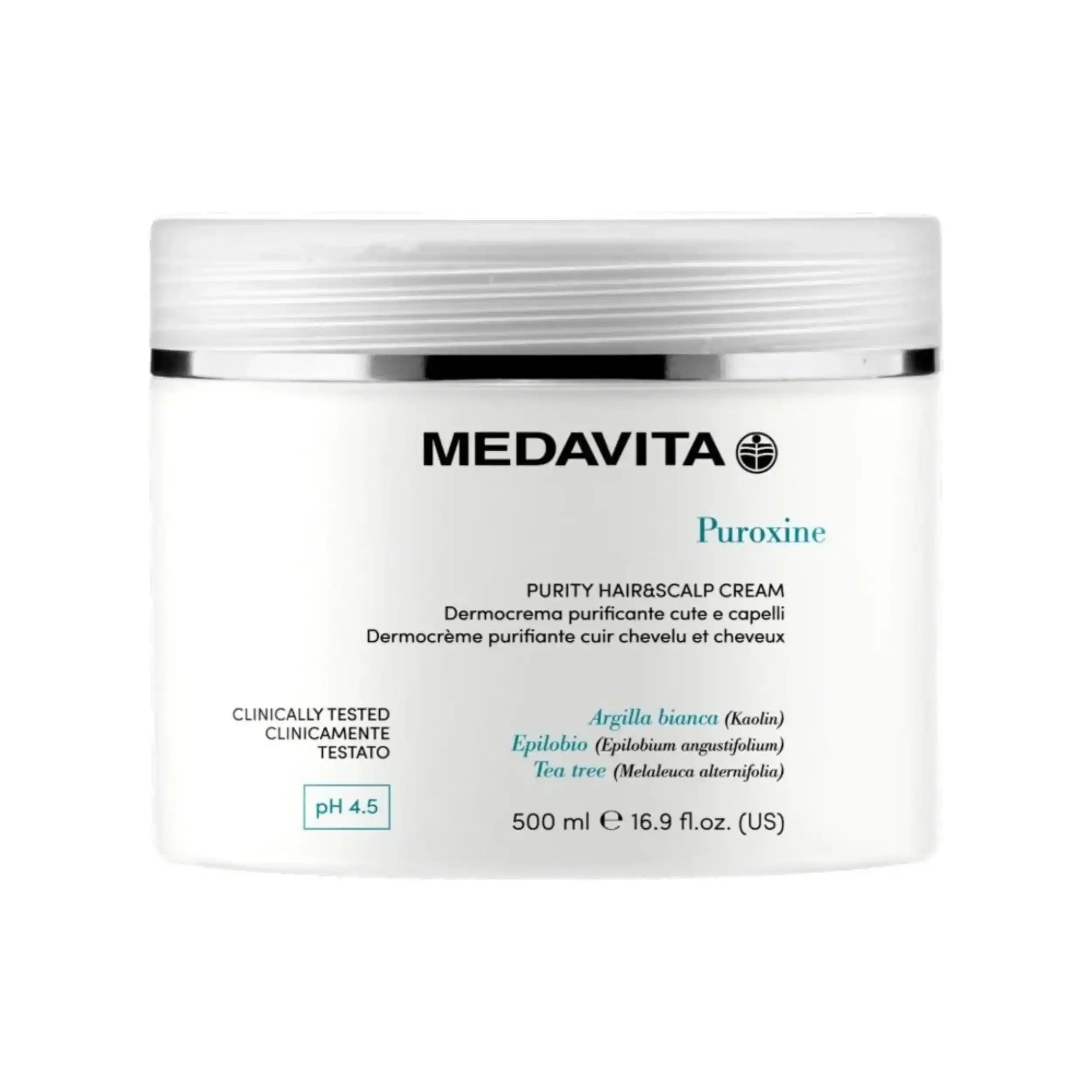 Medavita Puroxine Purity Hair & Scalp Cream Salon 500ml - Crema per tutti i tipi di capelli