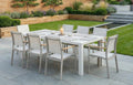 Melbourne 8 Seater Aluminium Dining Set - Taupe