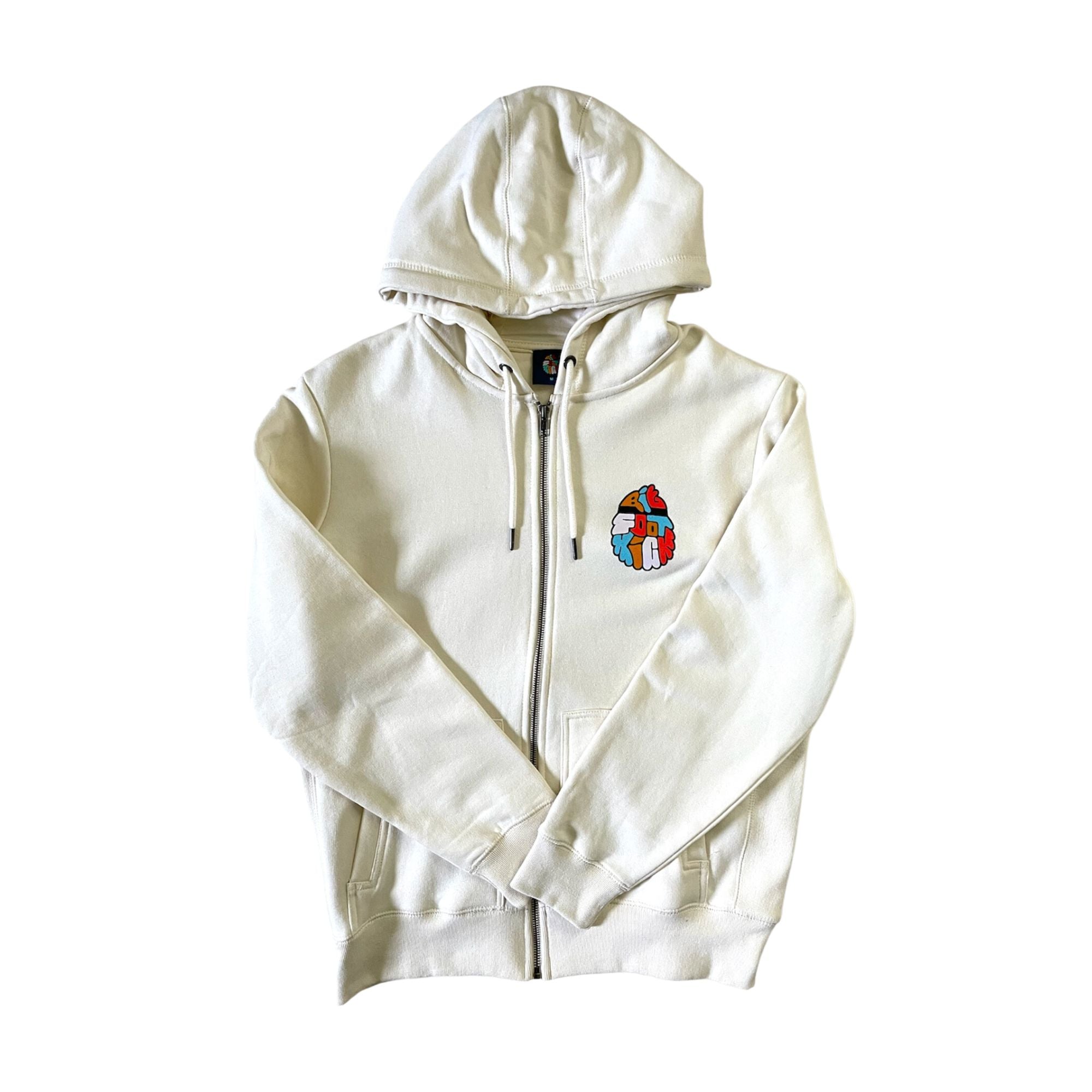 Melty Bigfoot Zip-Up Hoodie - Natural / X-Large