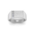 0.09 Carat Round Cut Prong Setting Diamond Wedding Ring - 14K Rose Gold / Lab Diamond
