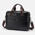 Men's Genuine Leather Laptop Briefcase 15.6 - Coffee